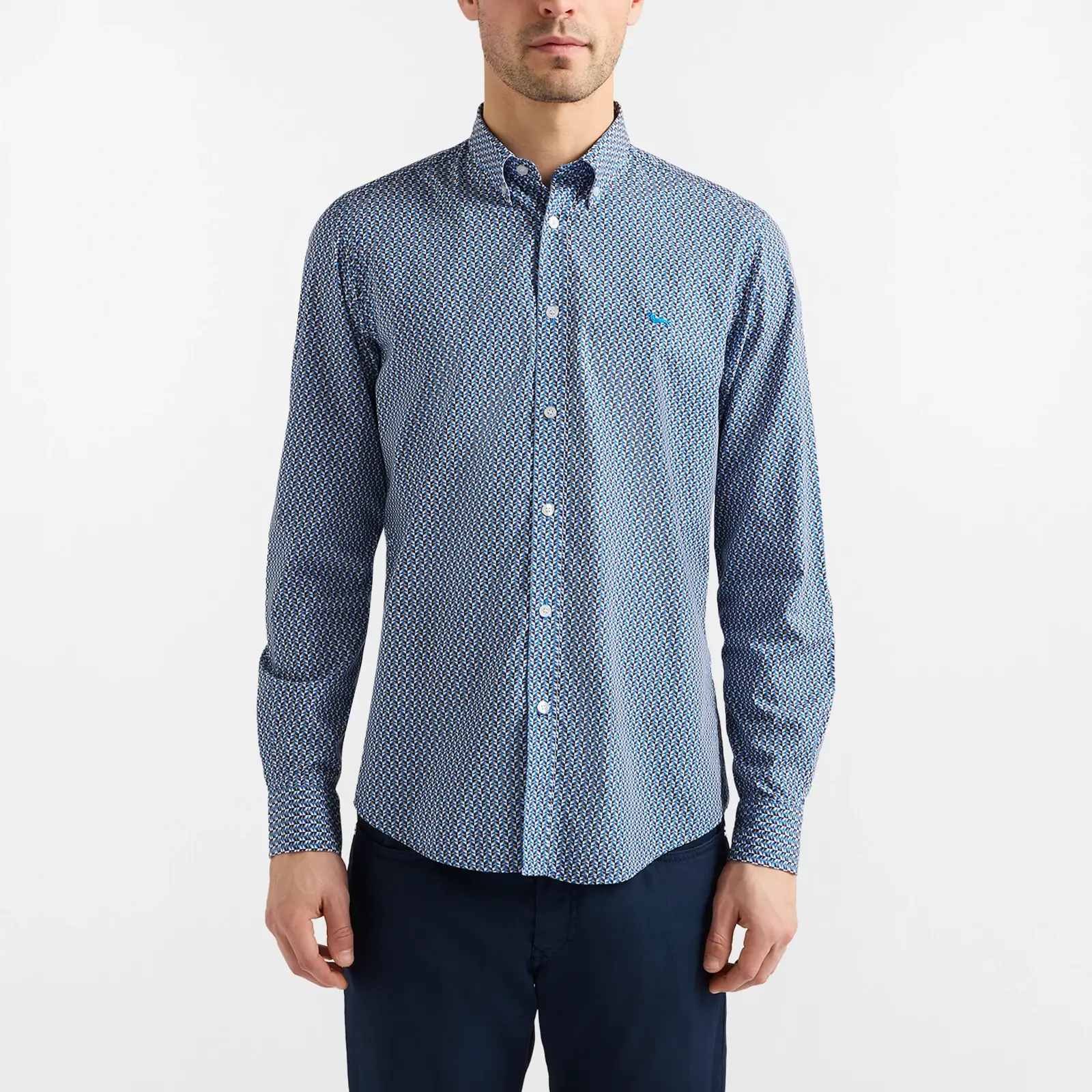Camicia micro stampa narrow fit - immagine 2
