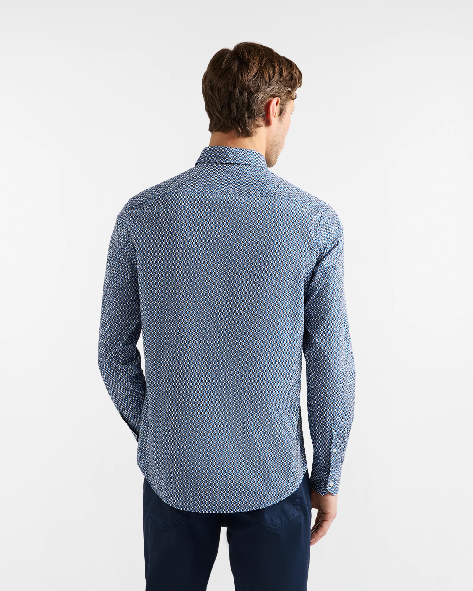 Camicia micro stampa narrow fit - immagine 3