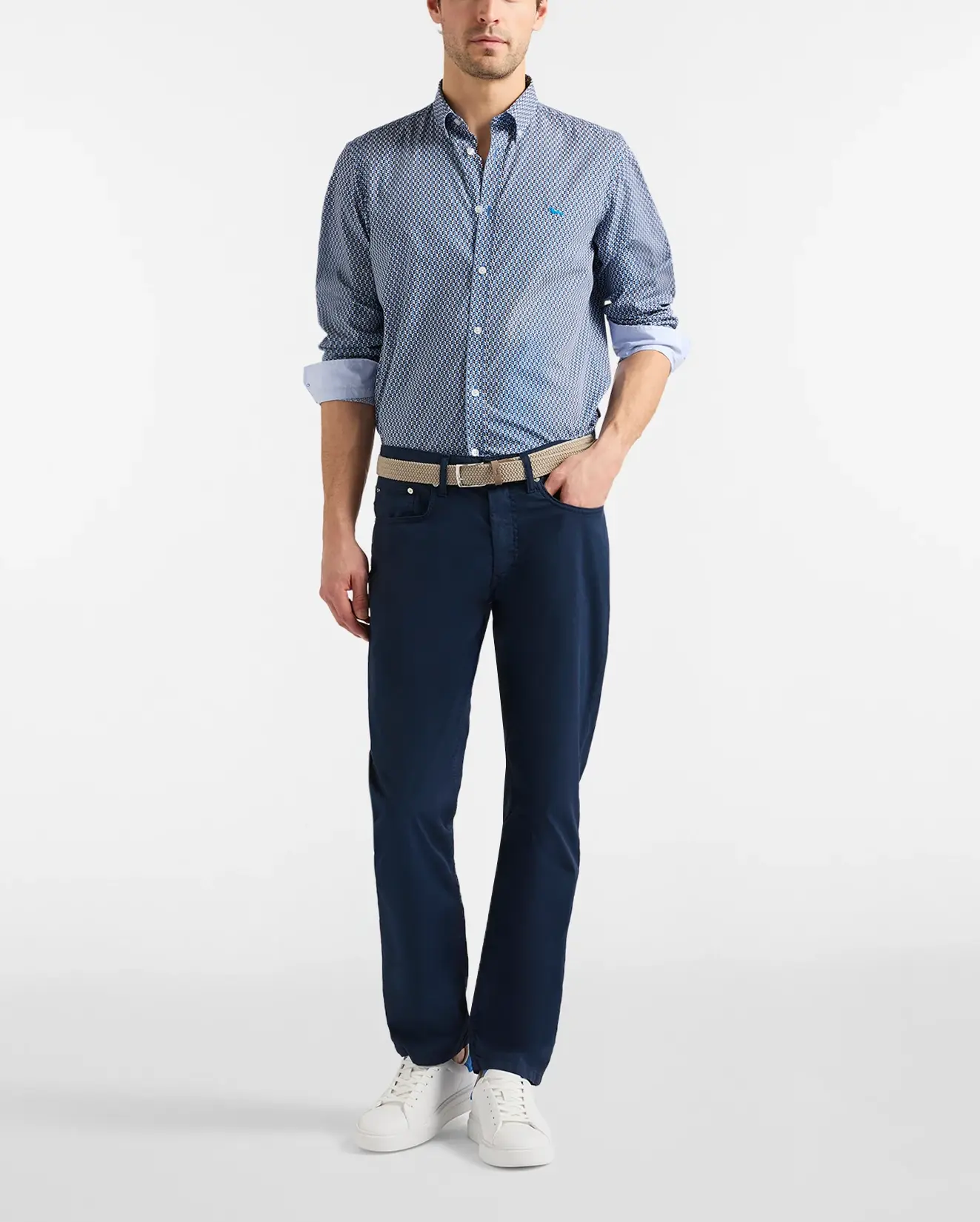Camicia micro stampa narrow fit - immagine 4