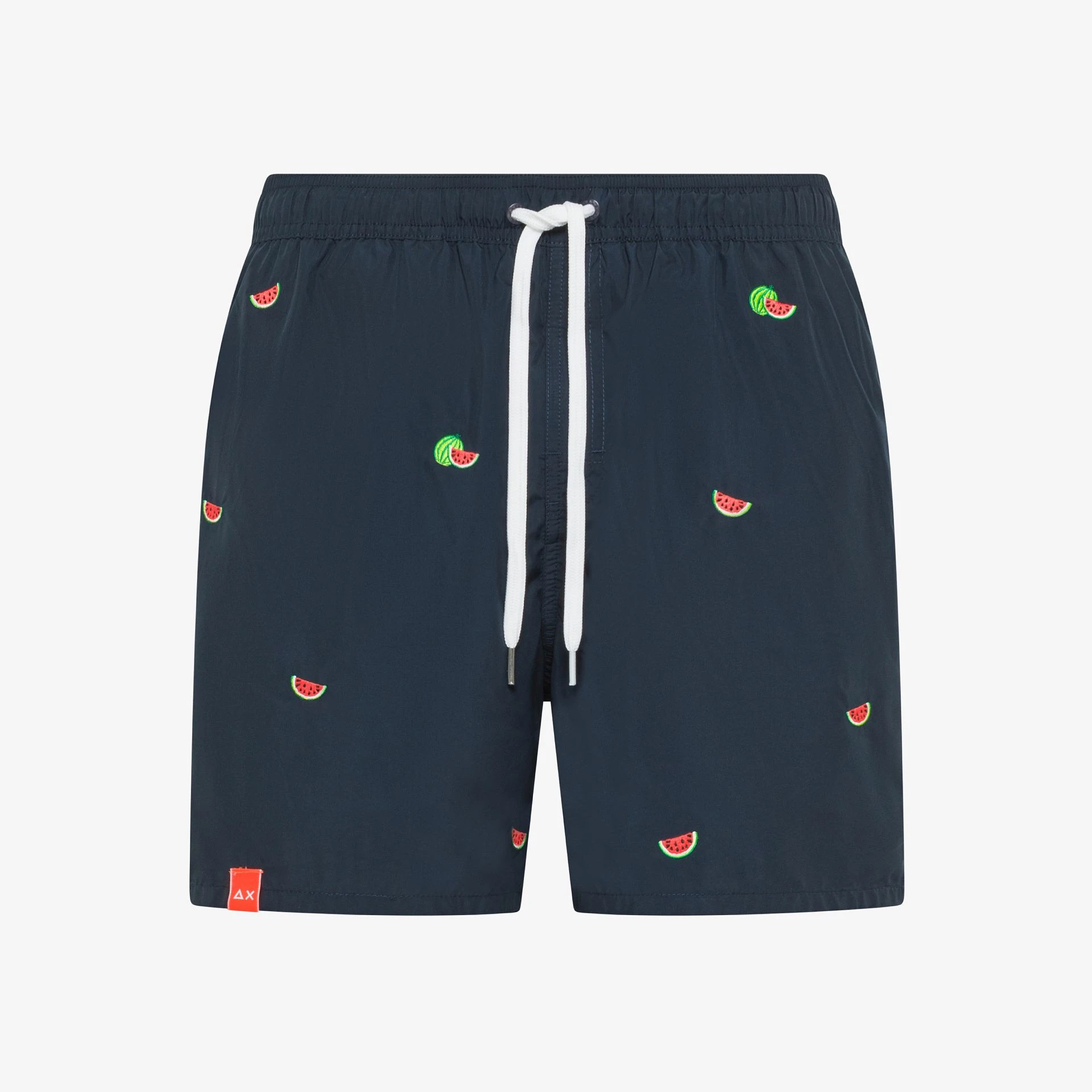 Shorts Mare Uomo con Stampa Blu Navy