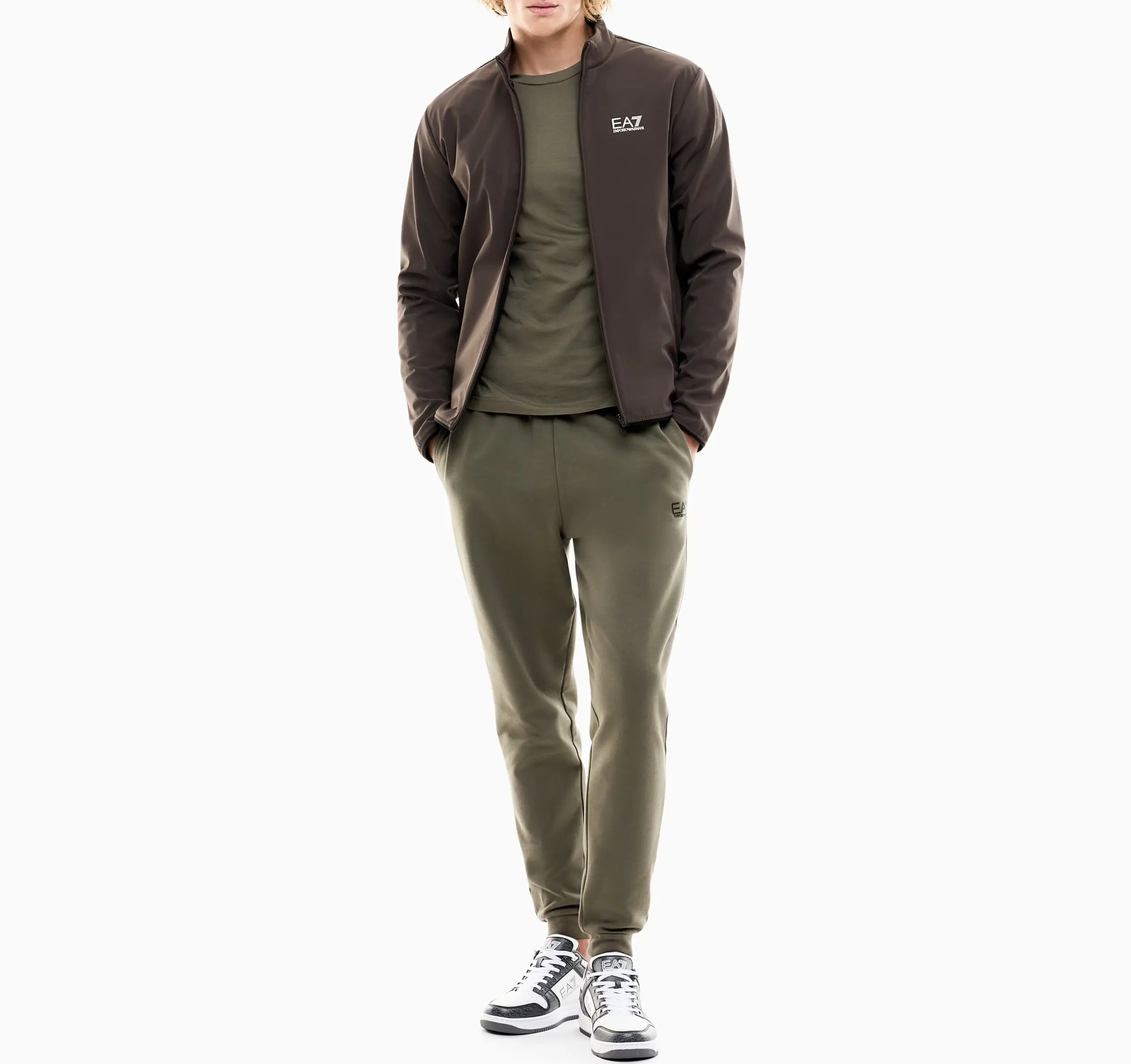 Felpa EA7 Golf Pro Uomo in Tessuto Tecnico - immagine 3