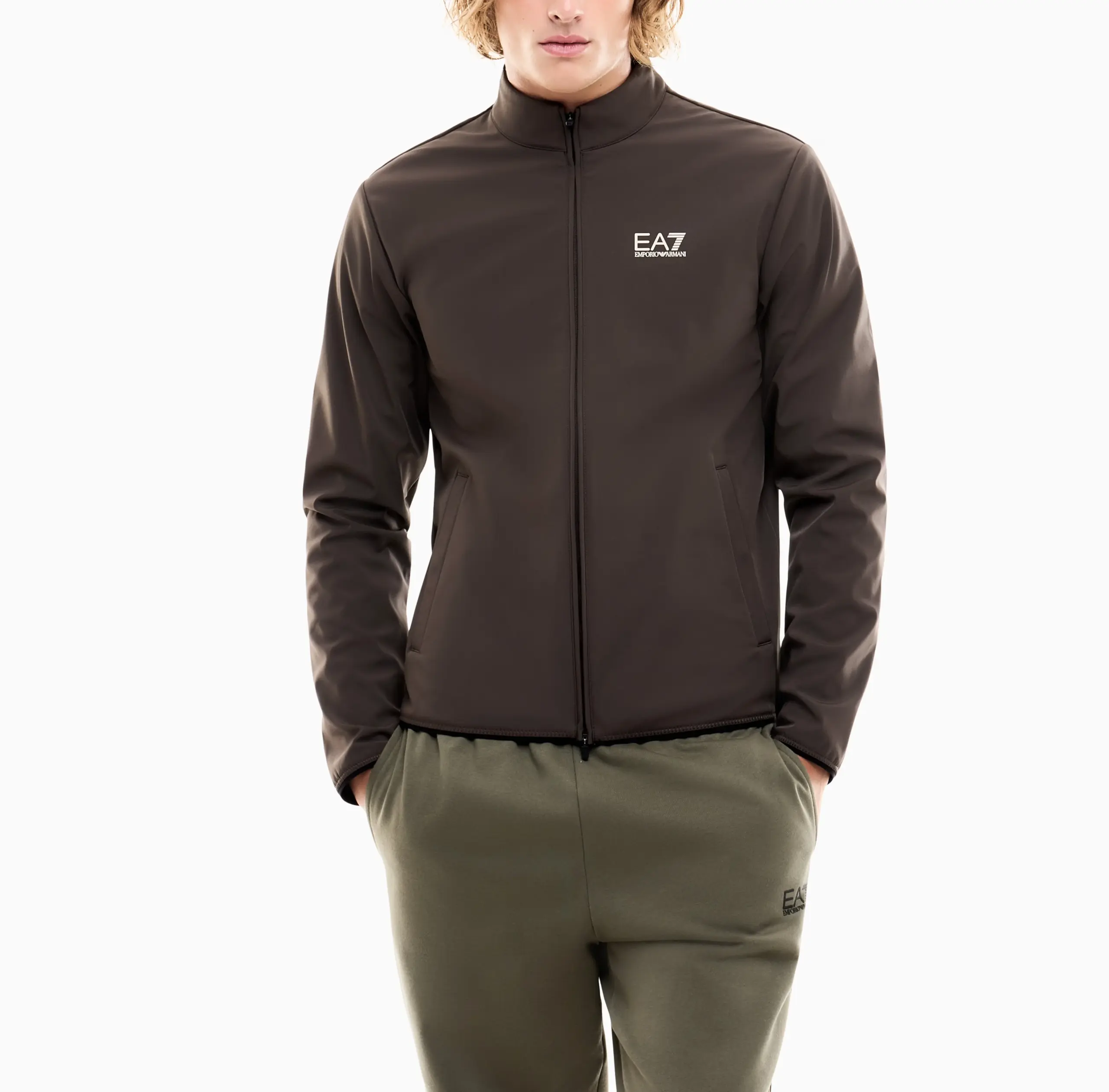 Felpa EA7 Golf Pro Uomo in Tessuto Tecnico - immagine 2