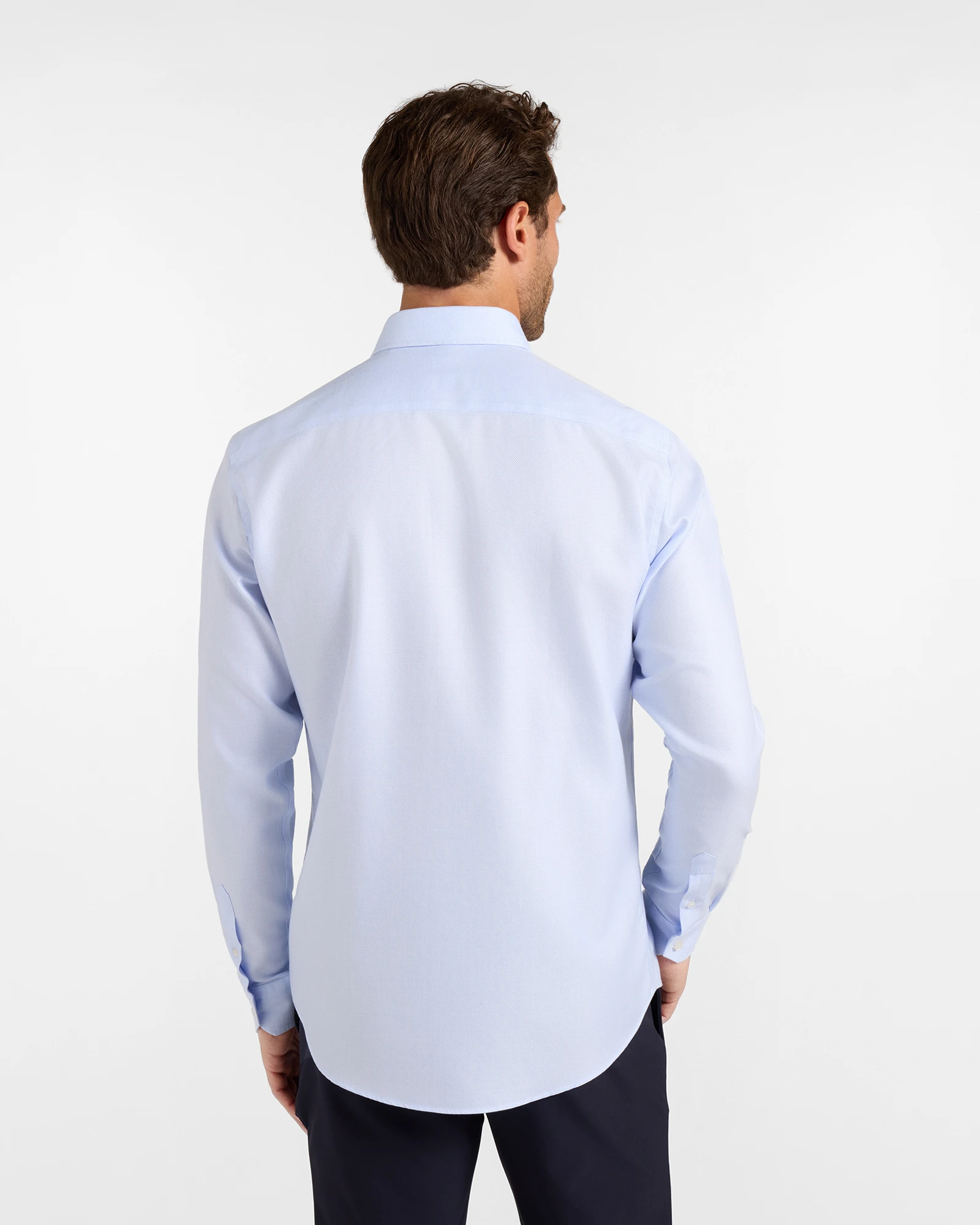 Camicia Uomo Azzurra No Iron in Cotone | Harmont & Blaine - immagine 3