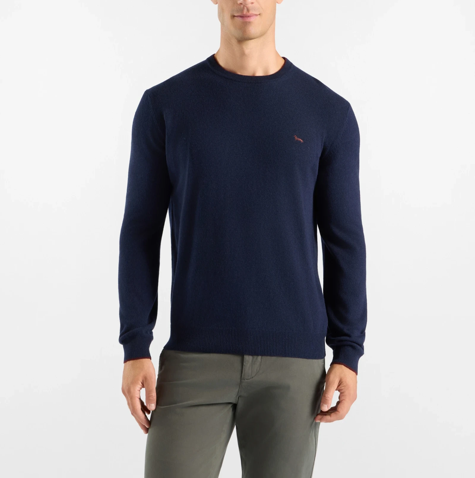 Maglia Uomo Blu Navy in Lana e Cashmere | Harmont & Blaine