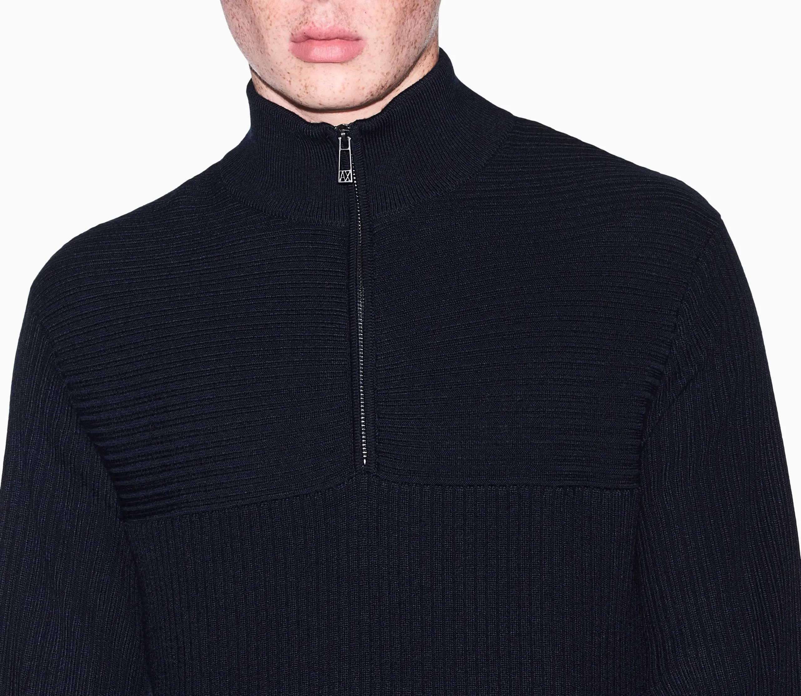 Pullover Uomo Armani Exchange Regular Fit in Lana e Cotone - immagine 4